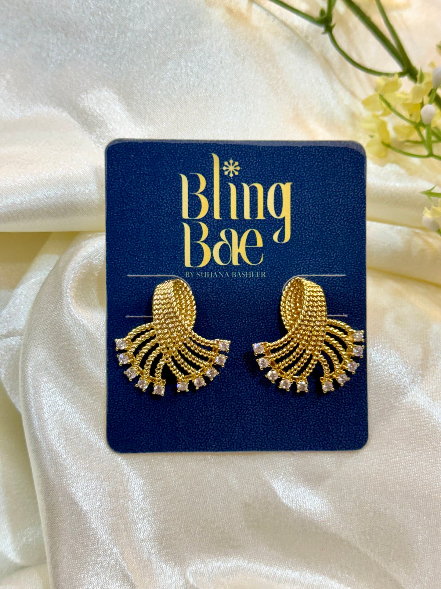 Sunburst Pave Earrings
