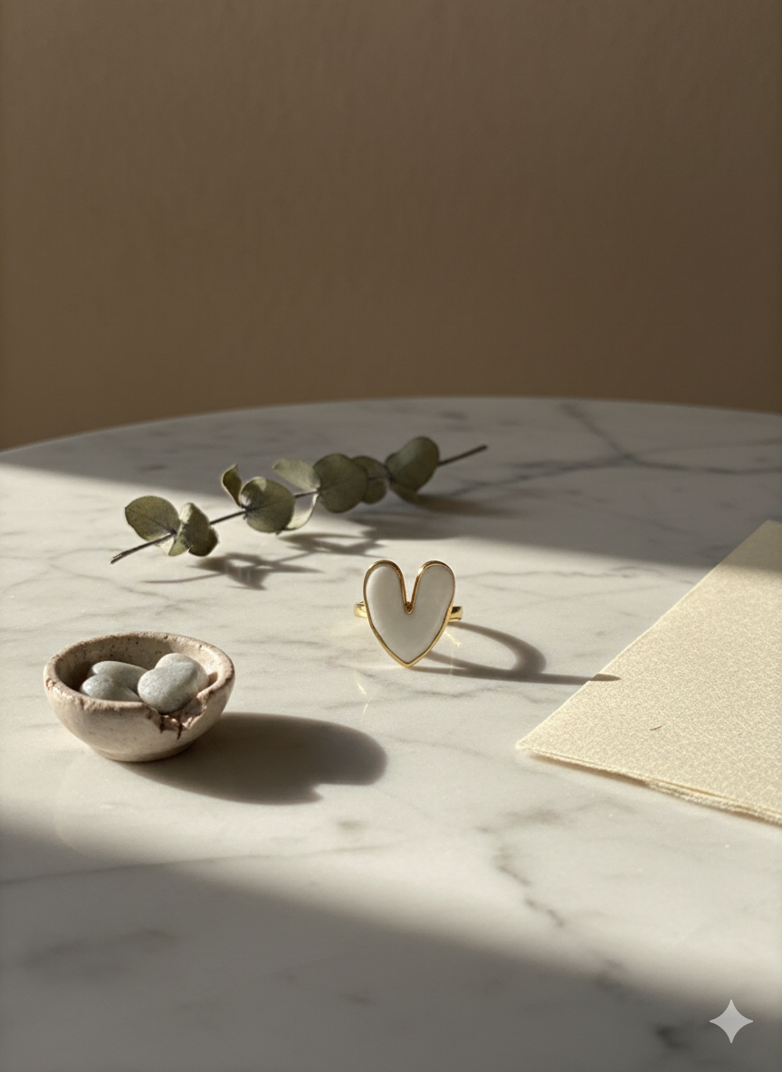 Love Potion Rings White (Adjustable)