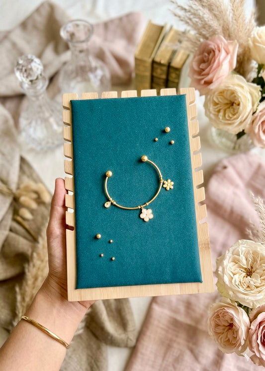 Blossom Charm Cuff Bangles 🌼