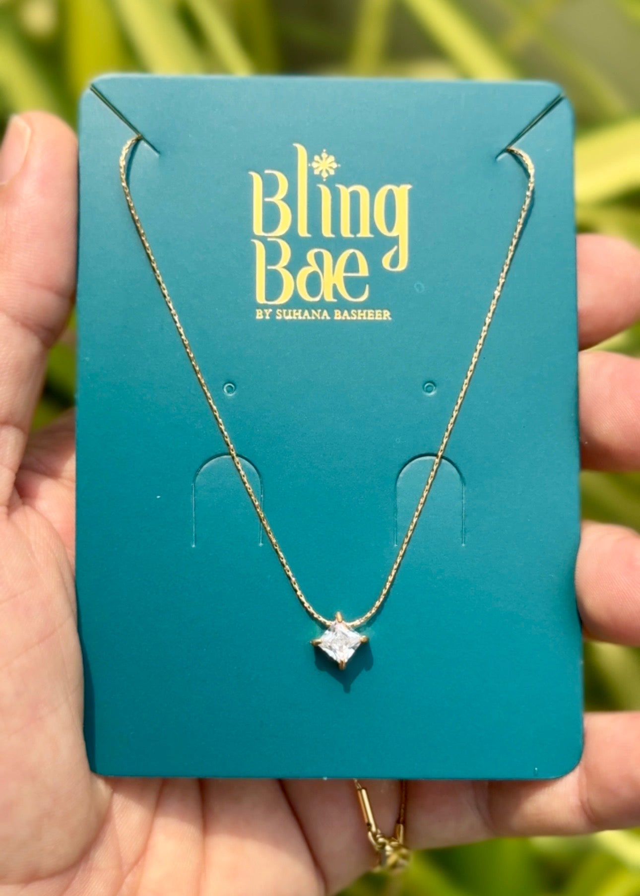 Starlight Princess Cut Necklace ✨ (316L Grade)