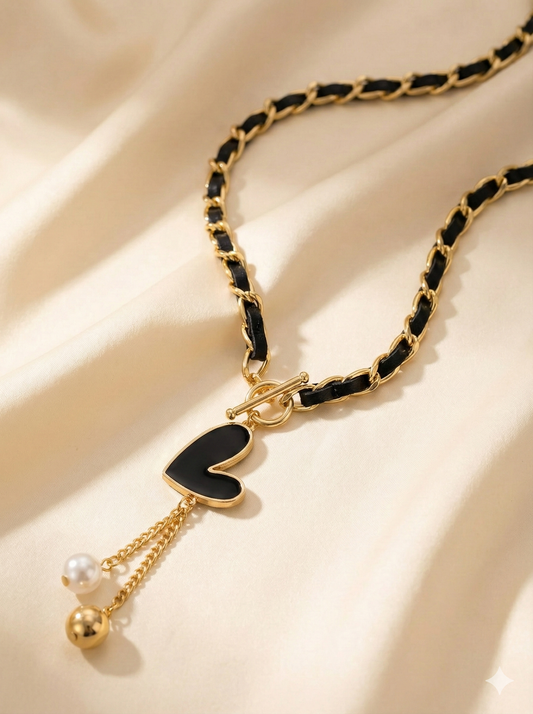 Midnight Heart Necklace