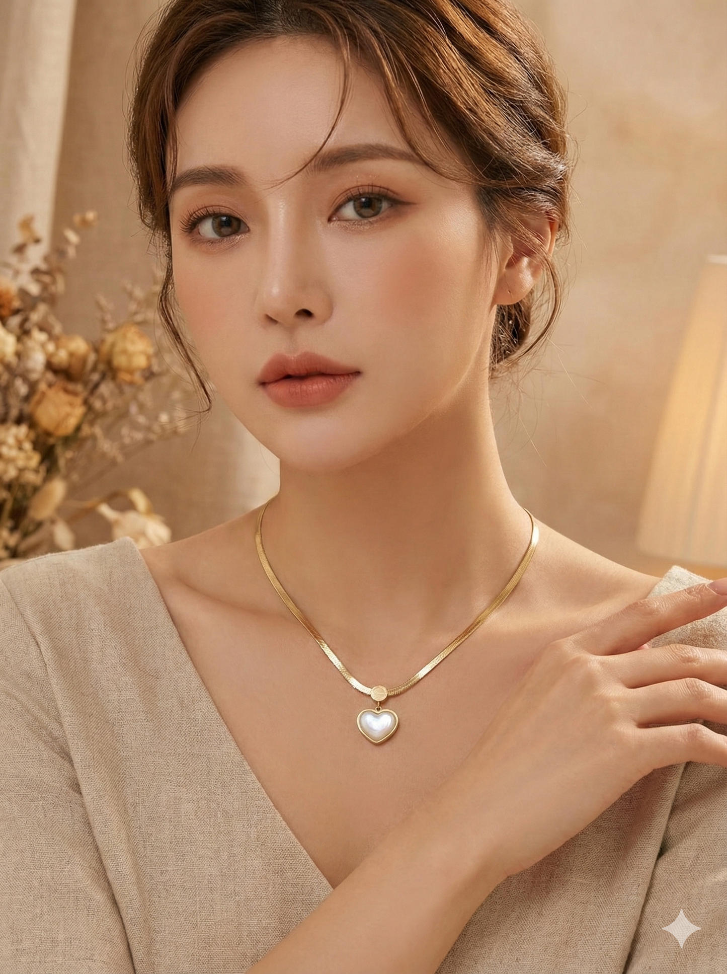 Pearl Heart Elegance Necklace