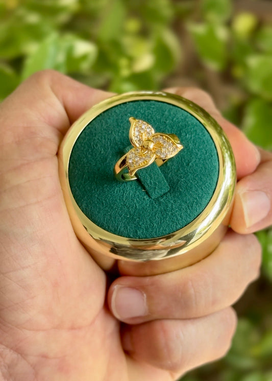 Golden Fleur Ring✨(Adjustable)