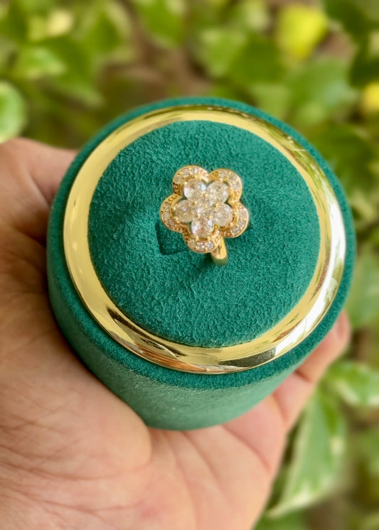 Bloom Spark Rotating Rings ✨🌸 (Free-size)