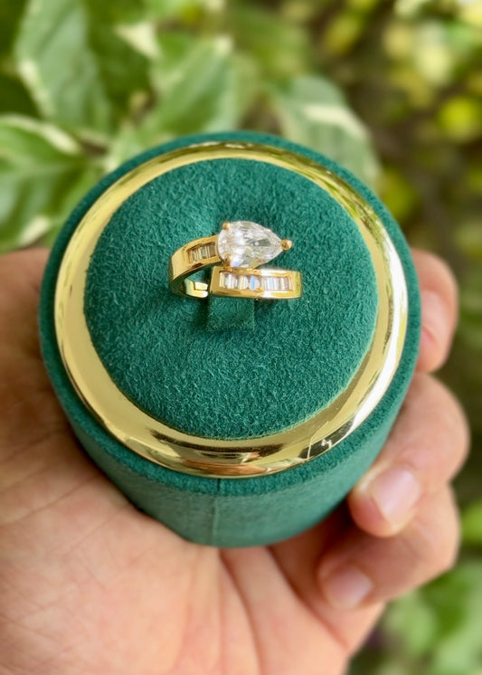 The Aurora Pear Ring✨(Adjustable)