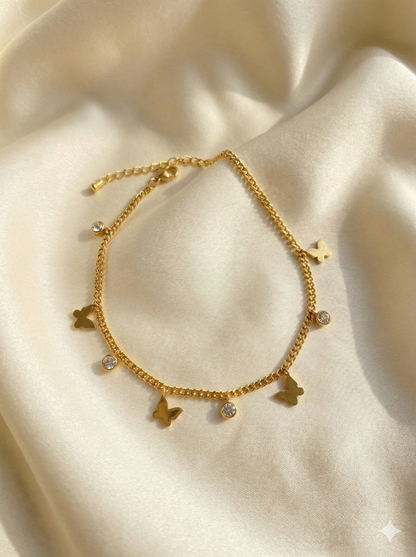 Butterfly Glow Anklet/Bracelet (Single Piece)