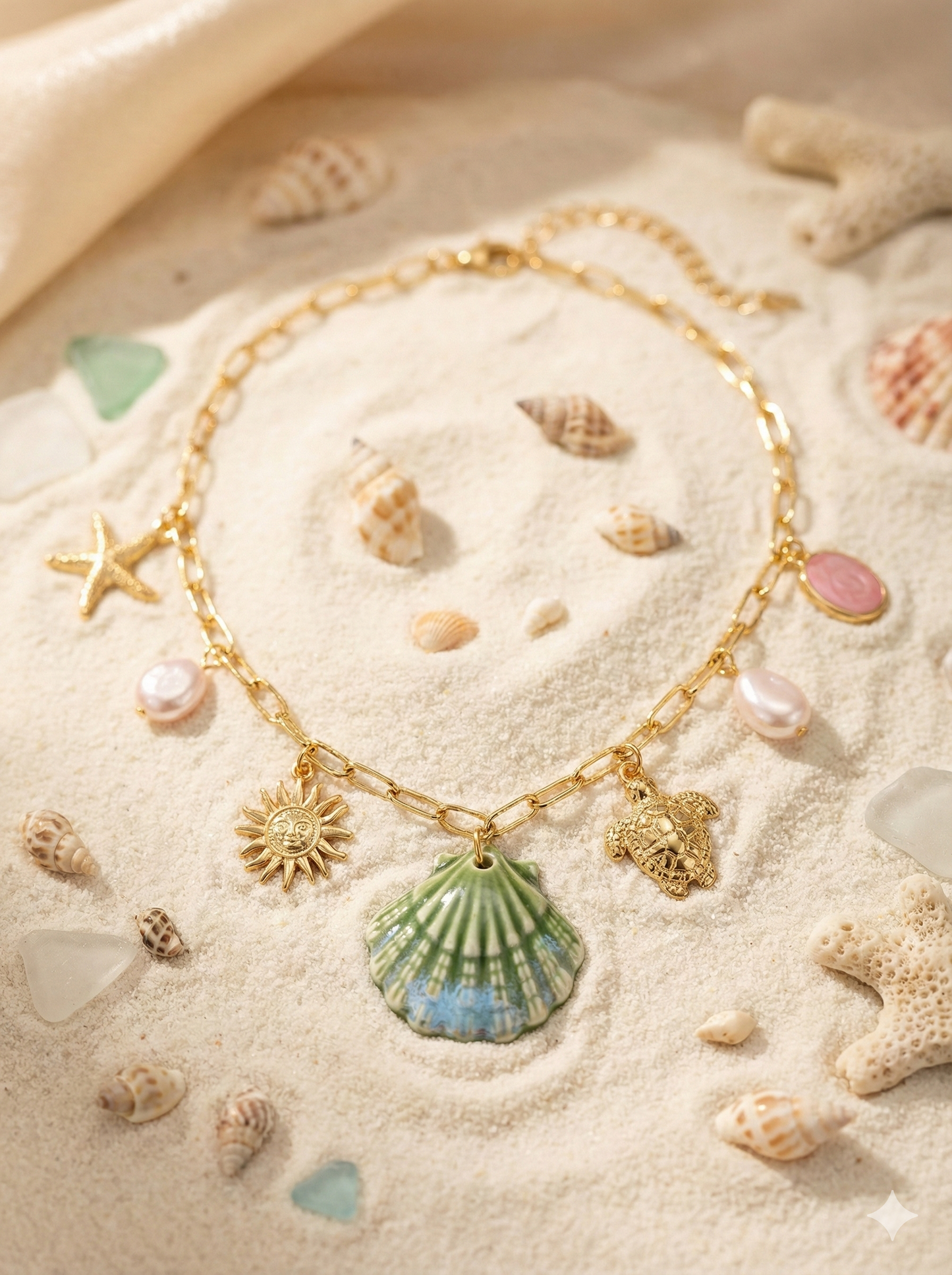 Ocean Muse Charm Necklace