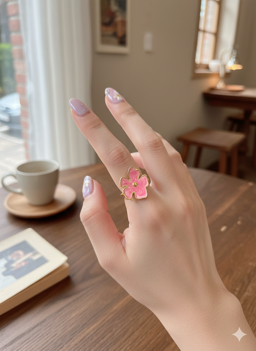 The Peony Petal Rings