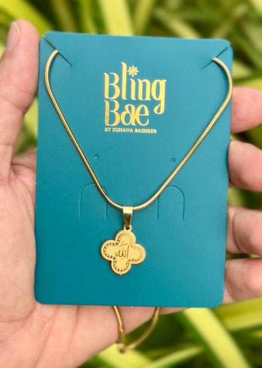 Allah Clover Pendant Necklace ✨