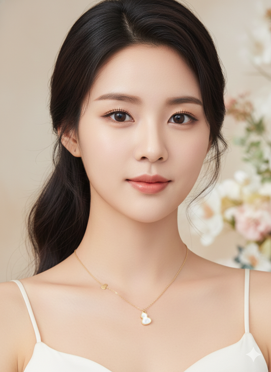 Opal Heart Elegance Necklace