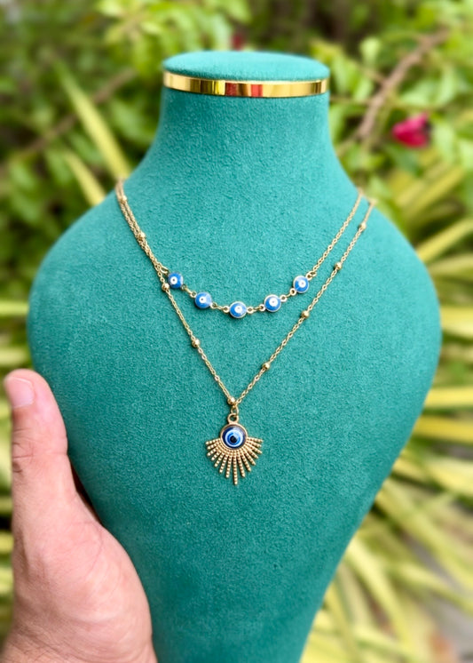 Layered Evil Eye Radiance Necklace 🧿
