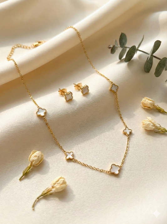 Glow & Luck Necklace & Earrings Set