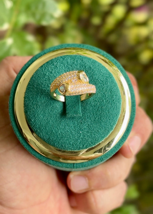 The Riviera Dome Bypass Ring✨(Adjustable)
