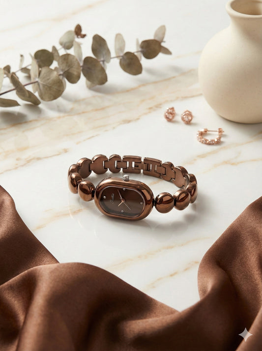 Scottie Bronze Elegance - Women’s Bracelet Watch (Bronze color)