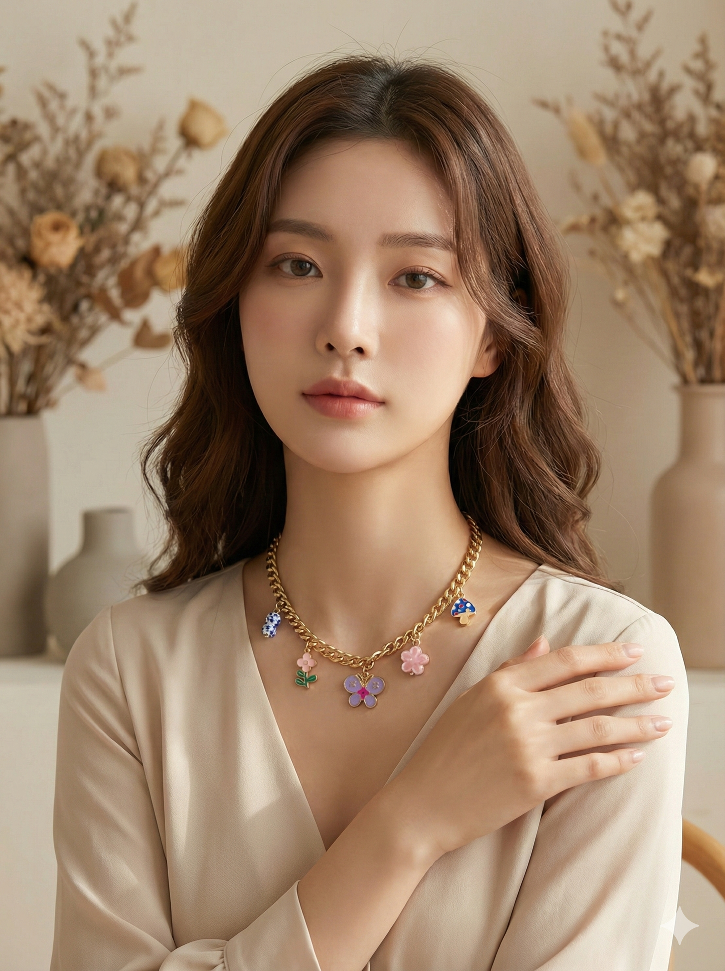 Whimsical Garden Charm Necklace