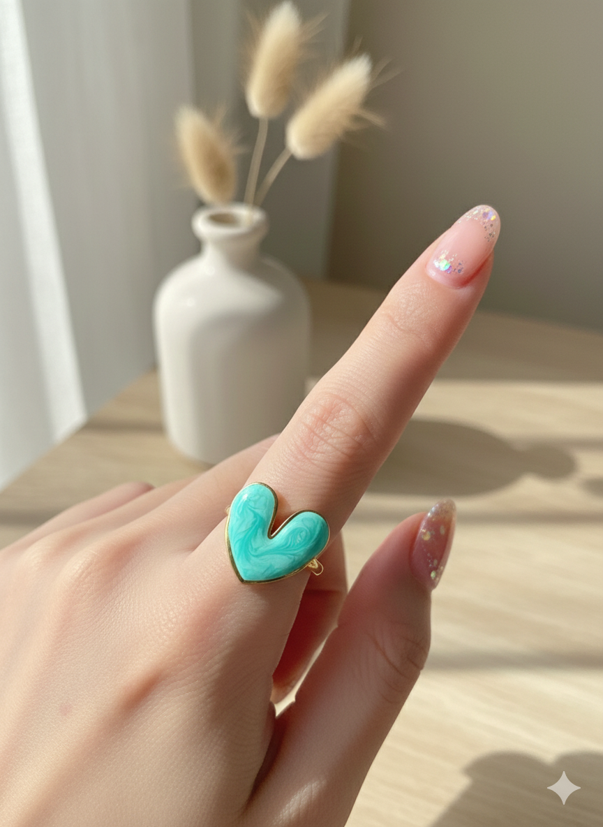 Love Potion Rings Turquoise (Adjustable)