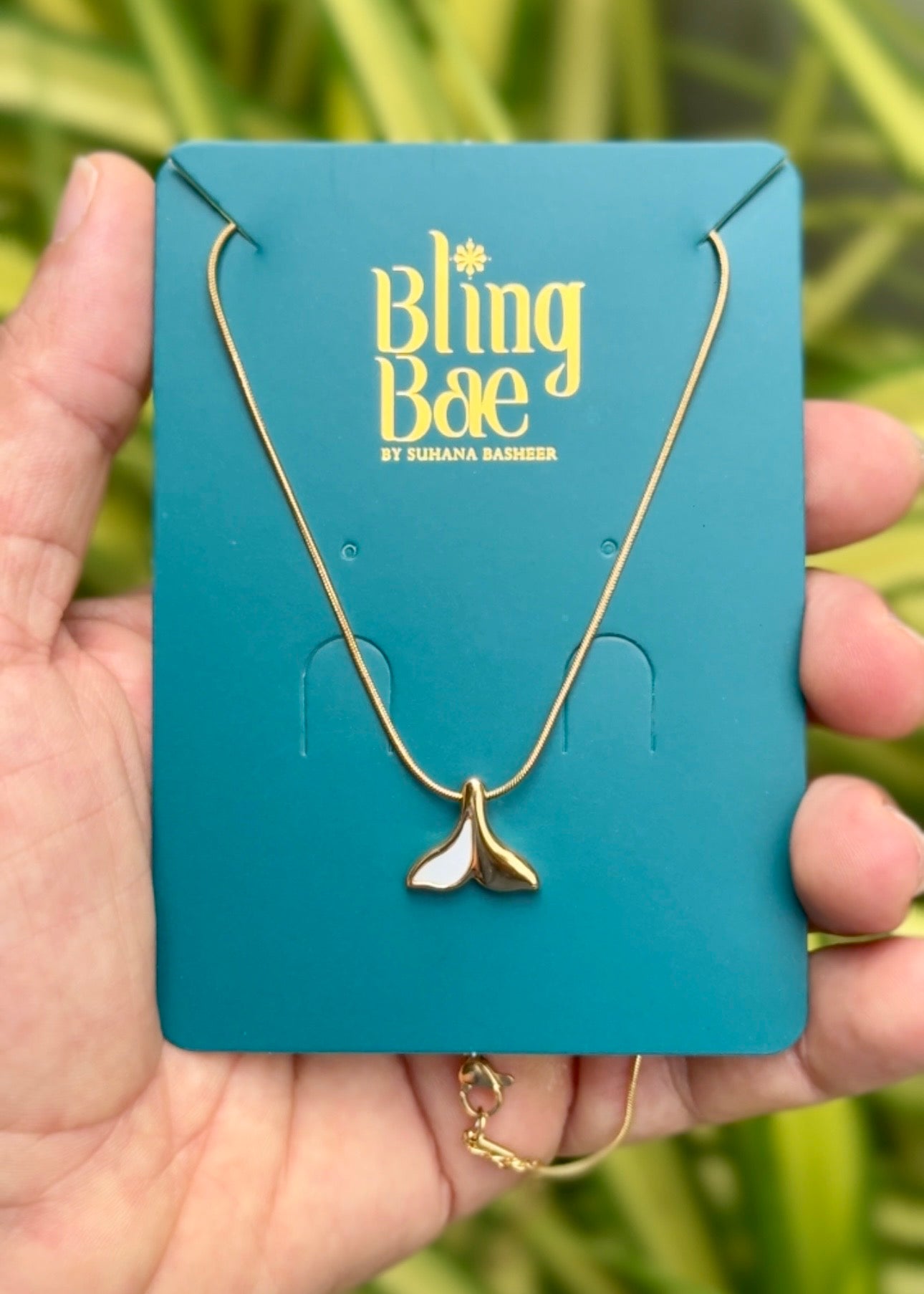 Ocean Tail Pendant Necklace ✨ (316L Grade)
