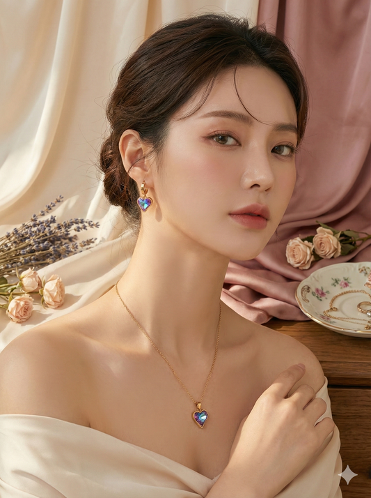 Twilight Romance Necklace & Earrings Set