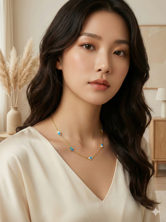 Hamsa Protection Necklace