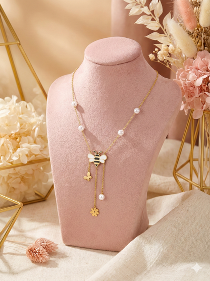 Honeybee Charm Necklace