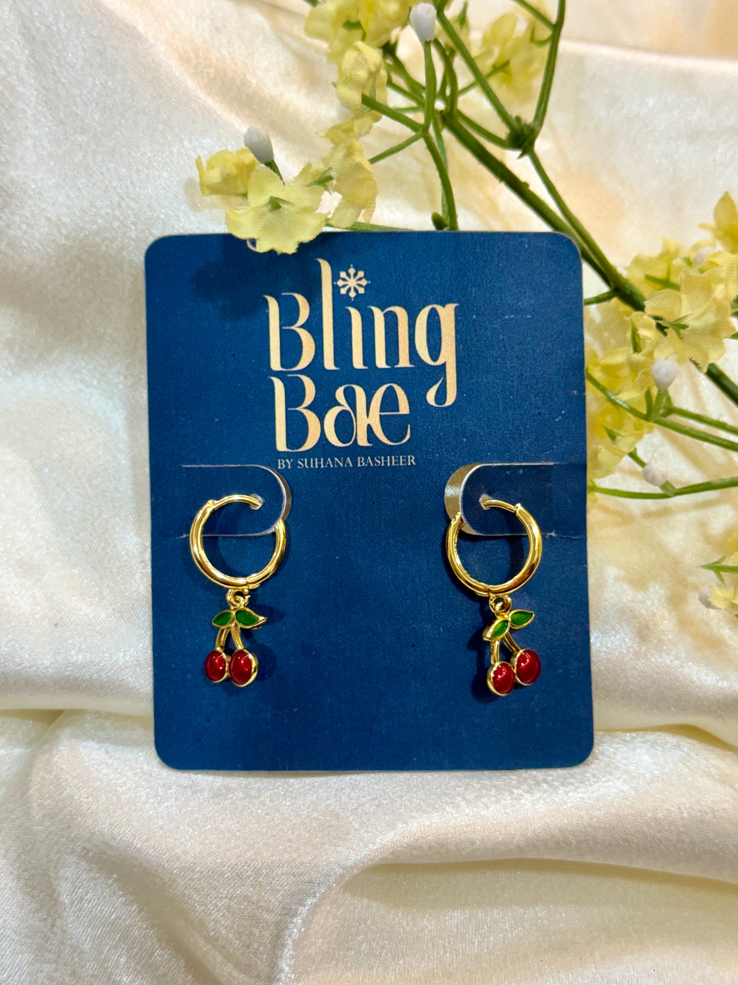 Sweet Cherry Dangle Earrings