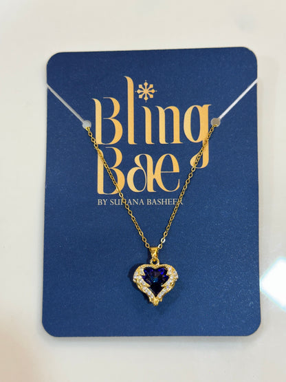 Crimson Allure Chain With Pendant