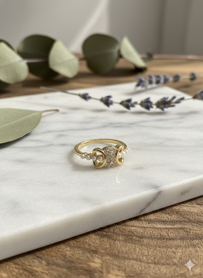 Triple Moon Goddess Rings