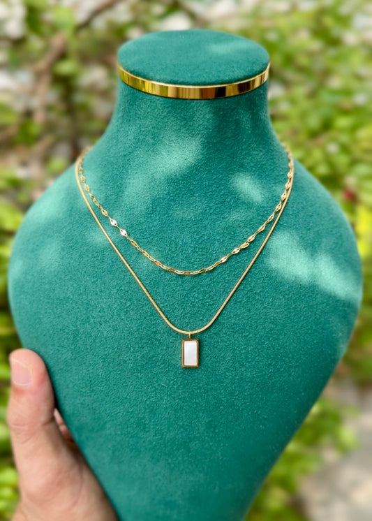 Layered Luxe Bar Necklace ✨🤍