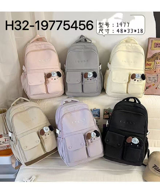 Aesthetic School Bag – Lucky Series 🎒✨