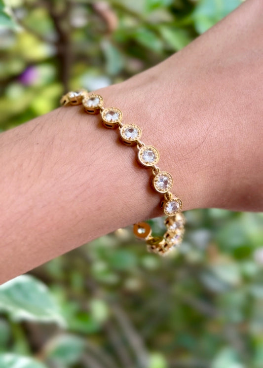 Crystal Halo Luxe Bracelets 🤍✨ (316L Grade)