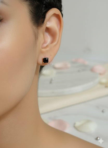 Back Princess-cut Studs