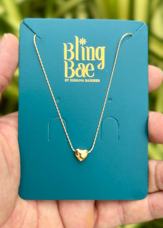 Mini Golden Heart Necklace ✨ (316L Grade)