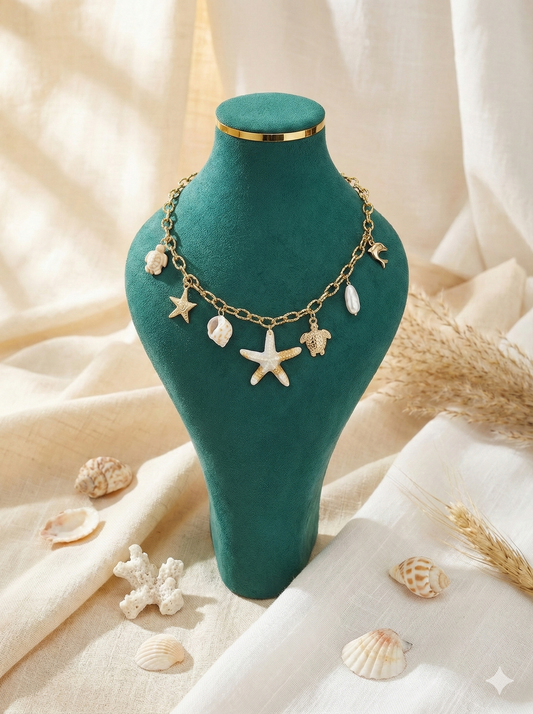 Ocean Treasure Charm Necklace