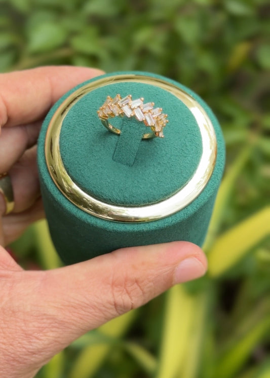 Crystal Crown Luxe Rings (Adjustable)