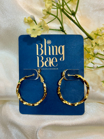 Twisted Hoop Earrings