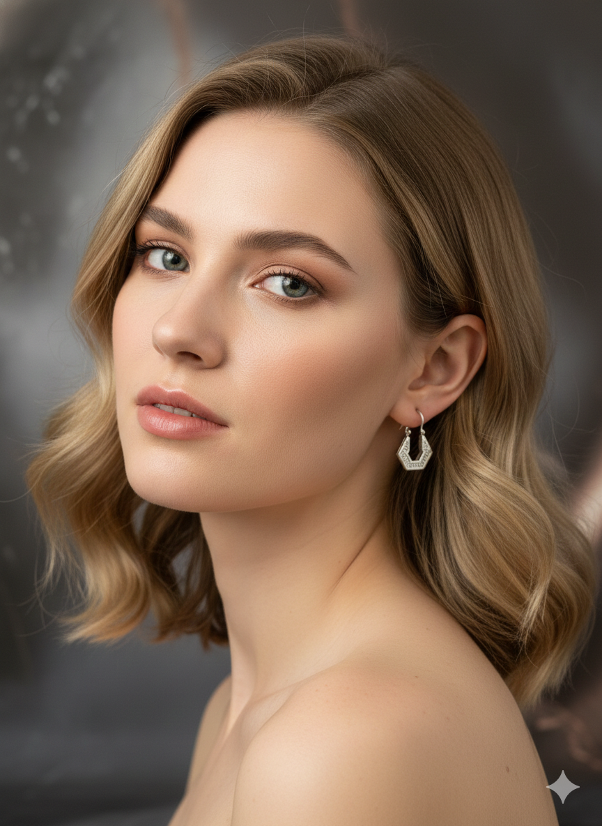 Midnight Edge Drop Earrings