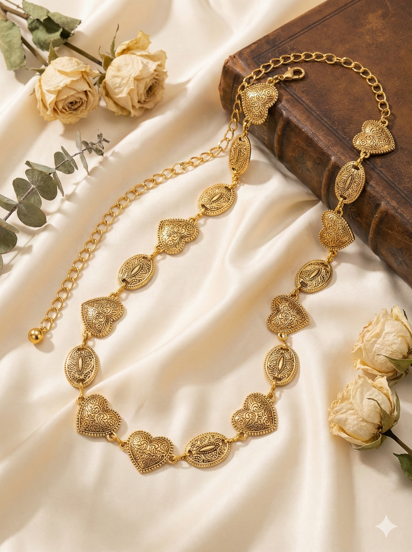 Dilruba Antique Heart Waist/Hip Chain