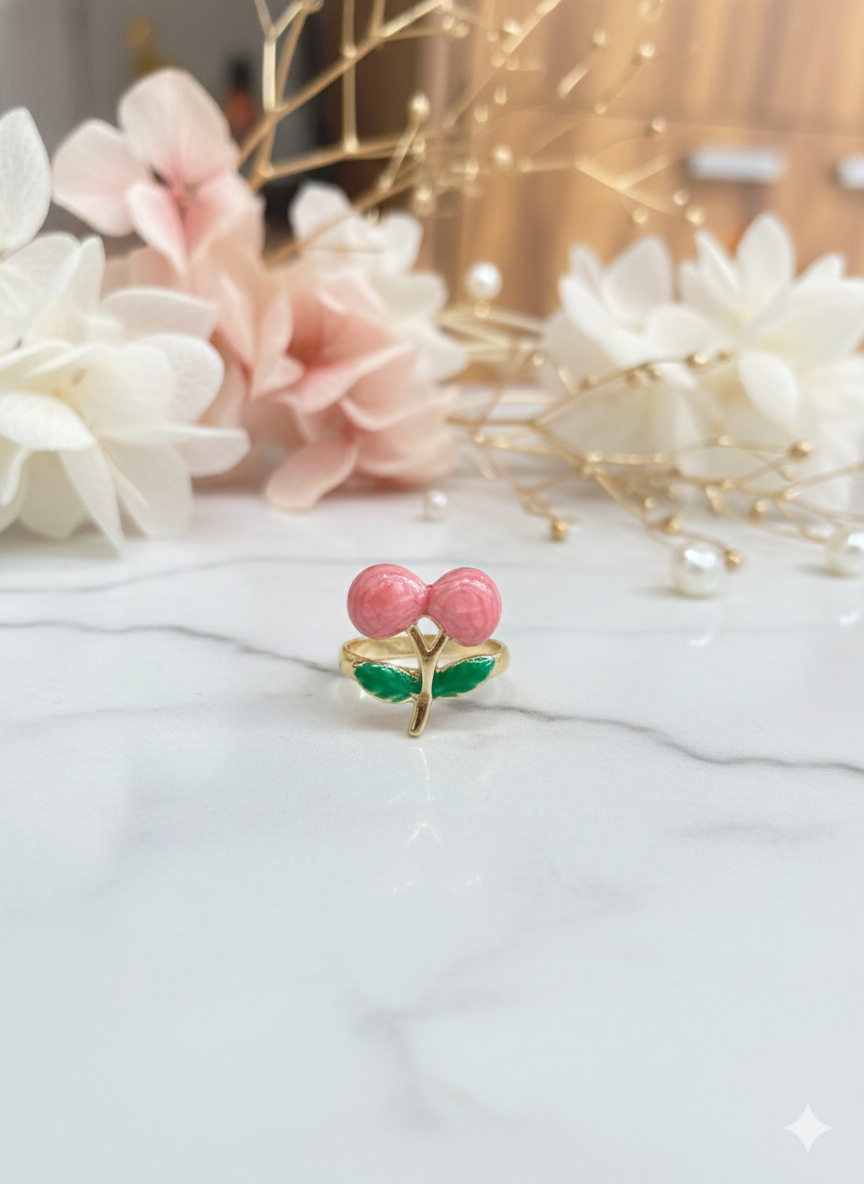 Sakura Cherries Rings (Adjustable)