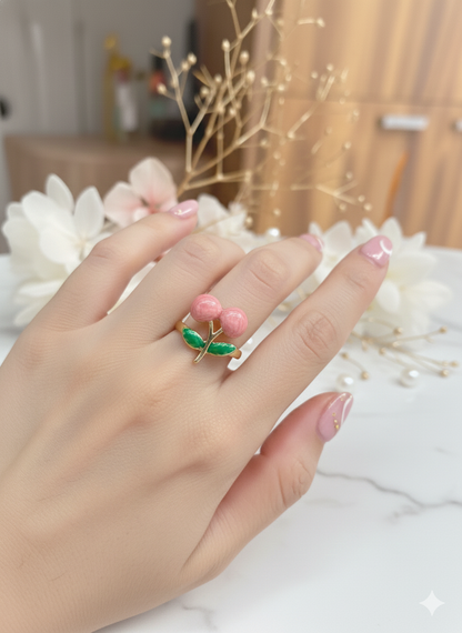 Sakura Cherries Rings (Adjustable)