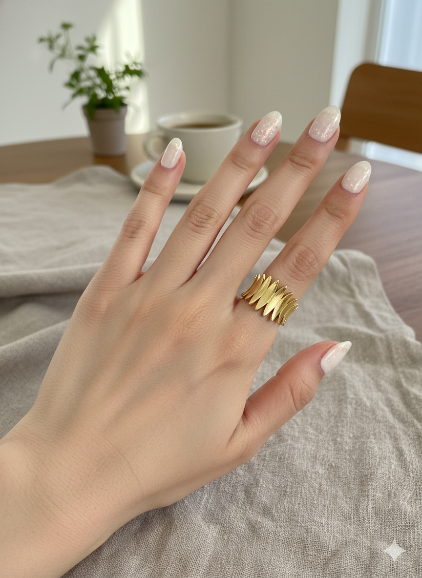 Solar Spike Crown Rings (Adjustable)