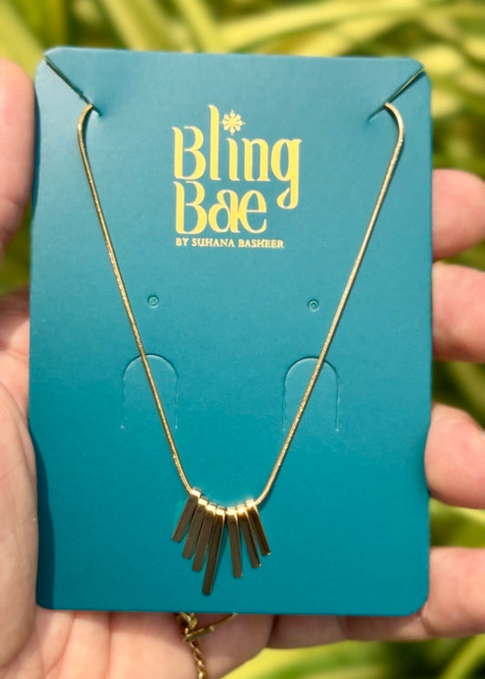 Golden Fringe Luxe Necklace ✨