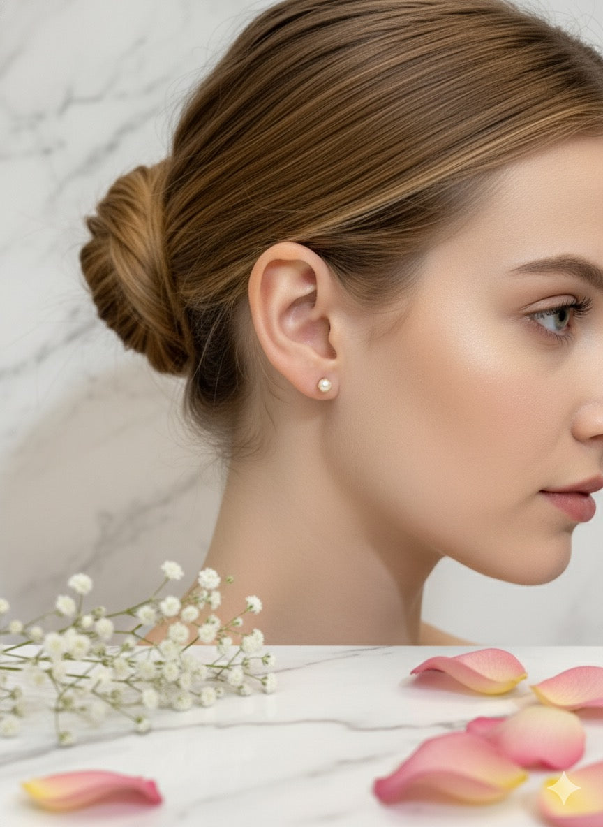 Arctic Pearl Whispers Studs