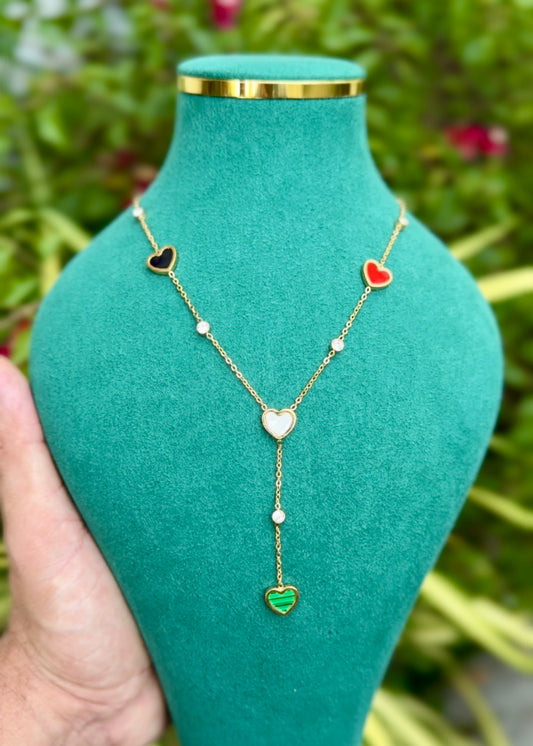 Colorful Love Drop Necklace ✨