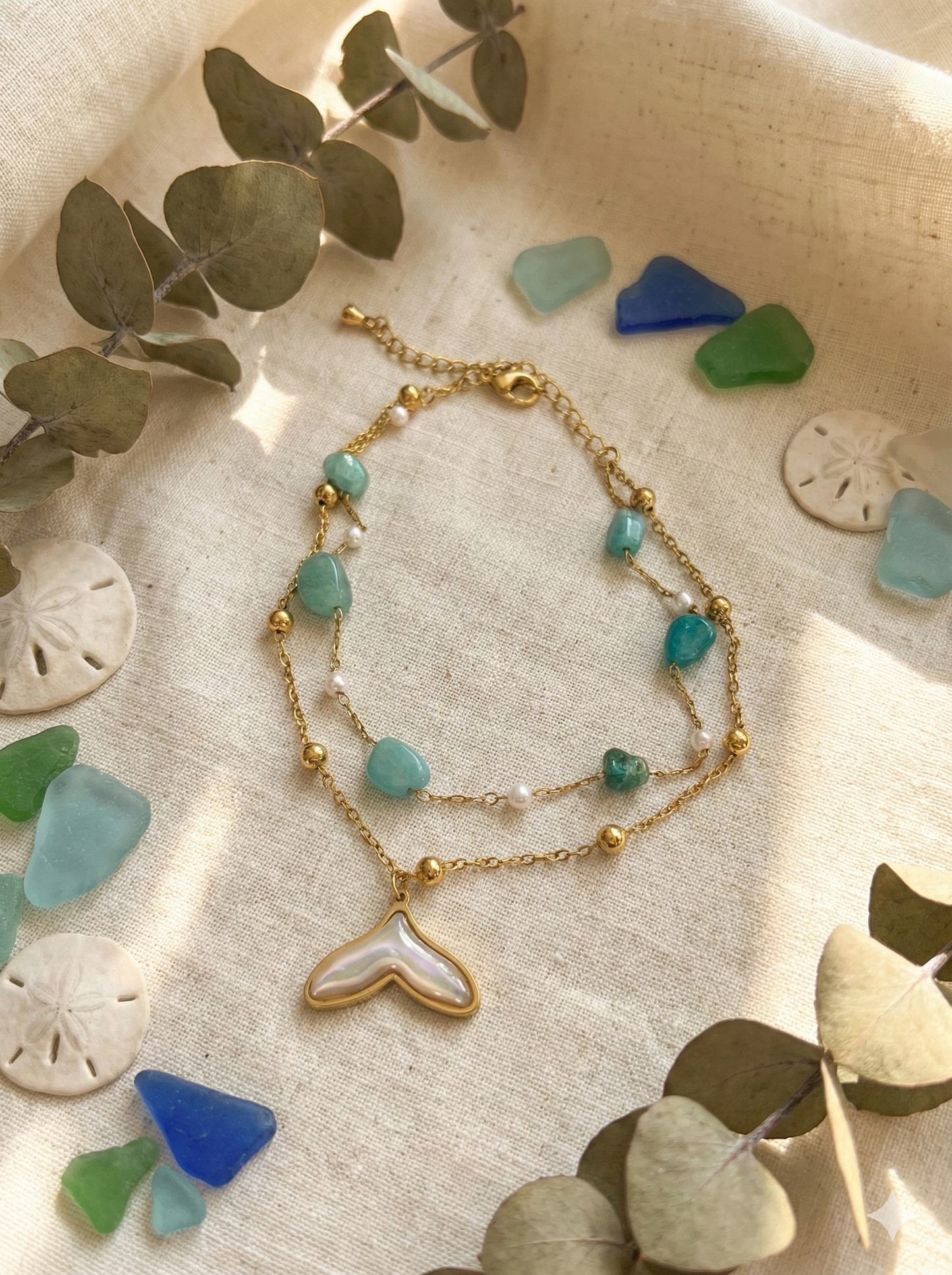 Mermaid’s Whisper Anklet/Bracelet (Single Piece)