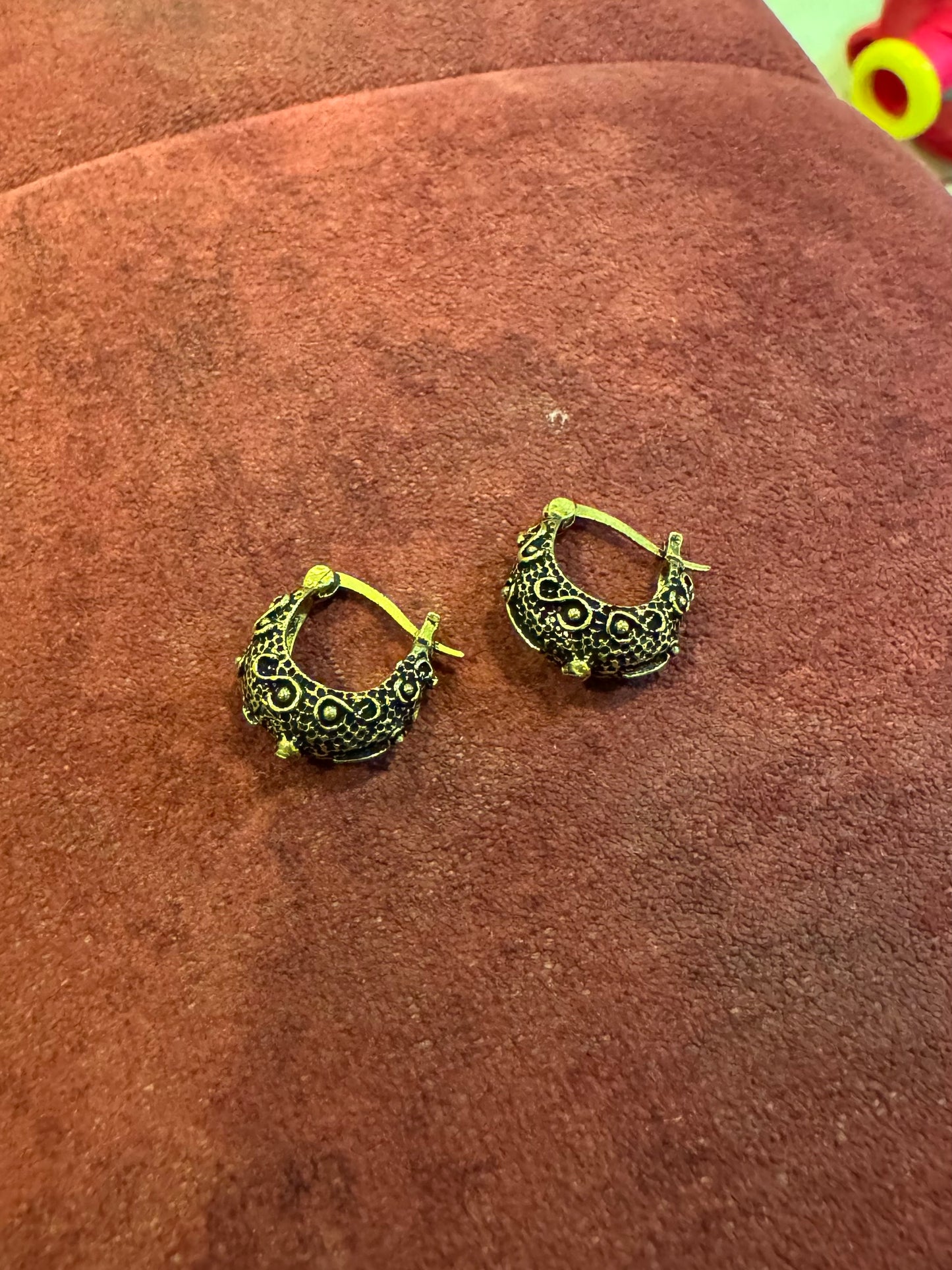 Tribal Aura Mini Hoops Earrings