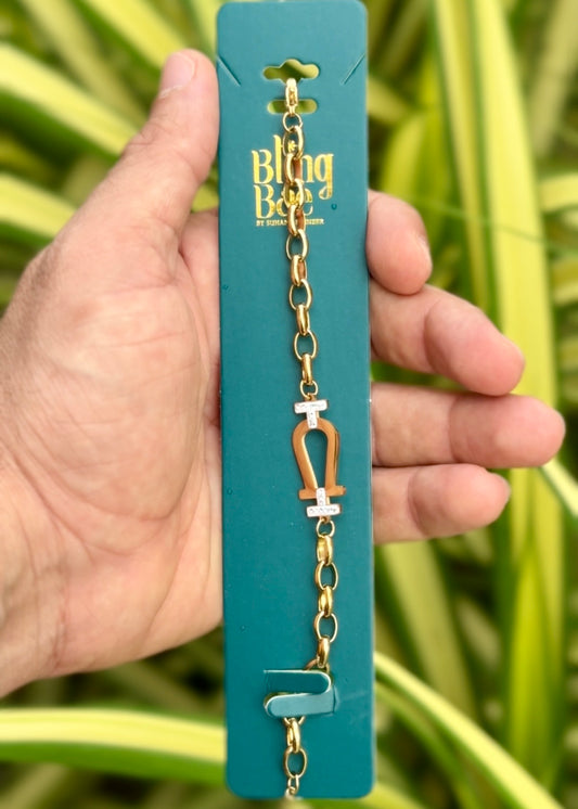 Omega Link Charm Bracelet ✨