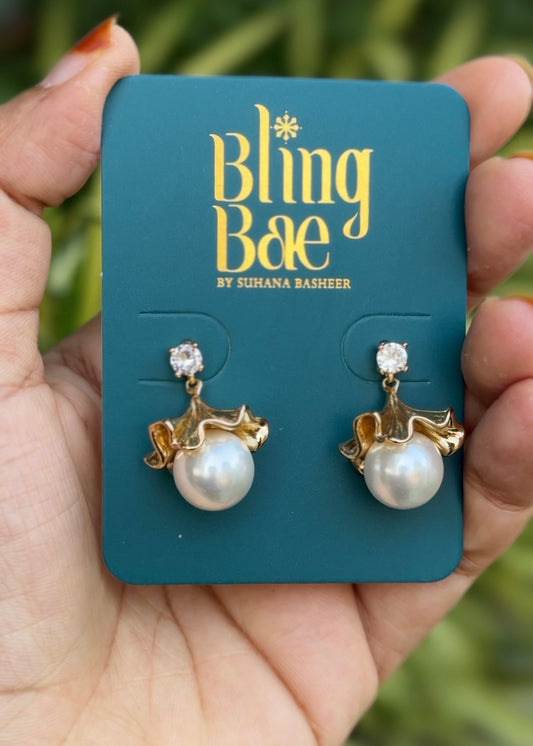 Royal Pearl Bloom Studs