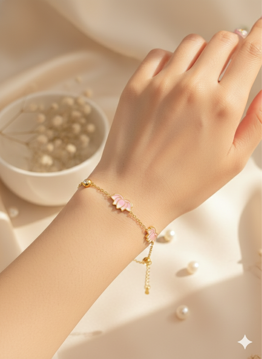 The Blushing Lotus Bracelets