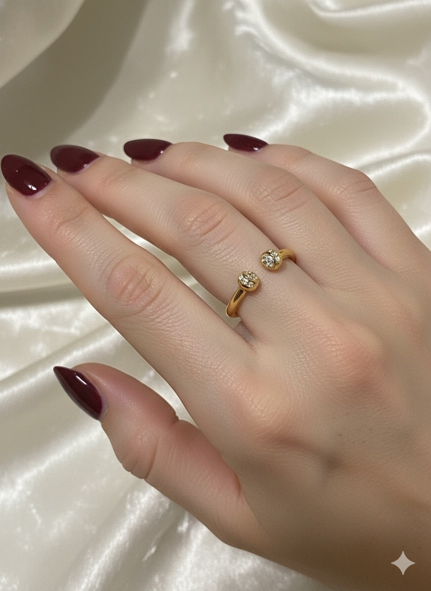 The Stella Cuff Ring (Adjustable)