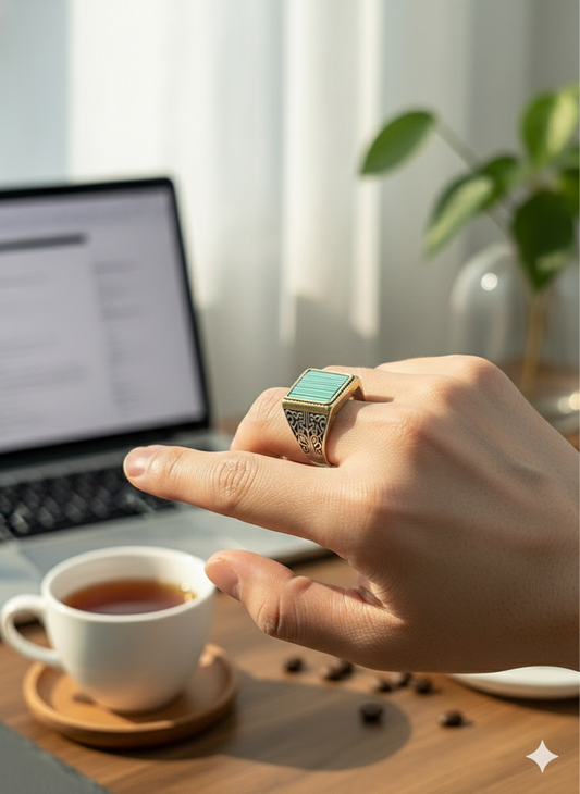 Jade Horizon Rings